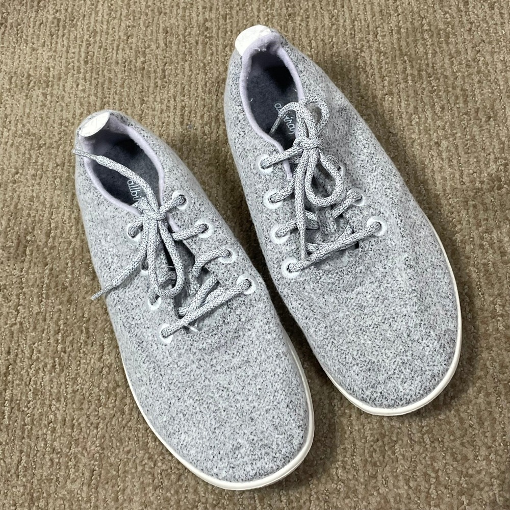Allbirds Wool Runners Mens 11 Grey Heather Merino Wool Sustainable Sneakers